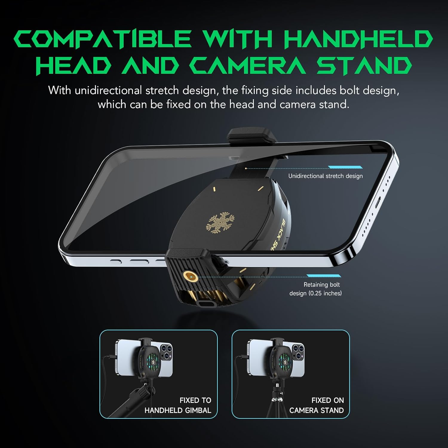 Black Shark FunCooler 4 - Gaming Phone Cooler with RGB Black Shark FunCooler 4 - Gaming Phone Cooler with RGB