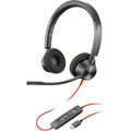Poly Blackwire 3320 Stereo USB-C Headset – Microsoft Teams Certified, Noise-Canceling Mic, USB-C/A Adapter