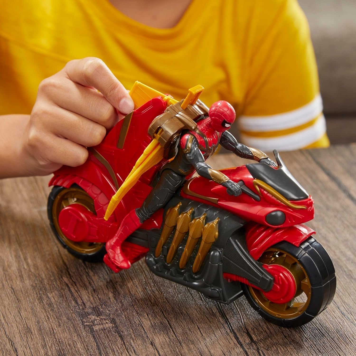Hasbro Spider-man Deluxe Jet Web Cycle With 6-inch Figure Hasbro Spider-man Deluxe Jet Web Cycle With 6-inch Figure