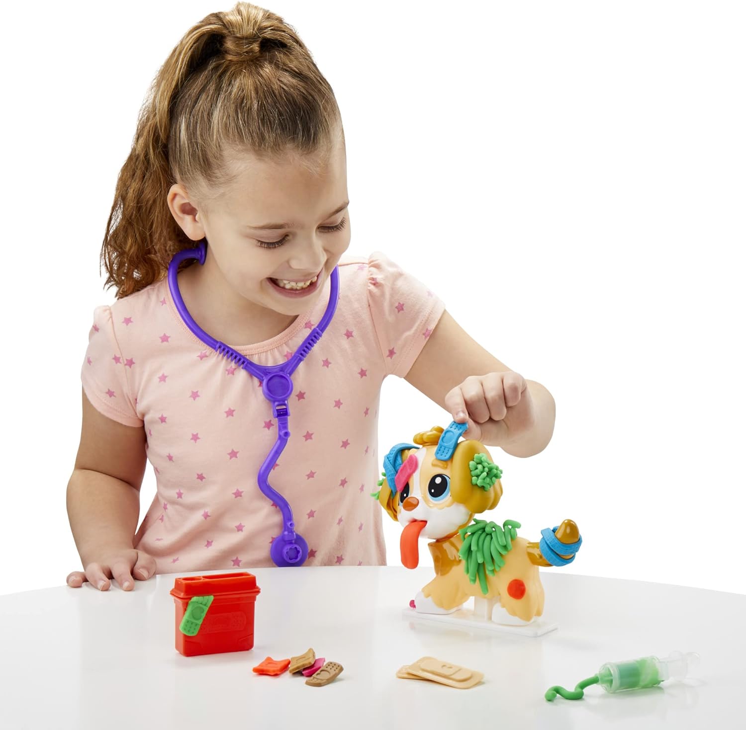 Hasbro Play-Doh Care 'n Carry Vet Set - Fun Pet Play for Kids