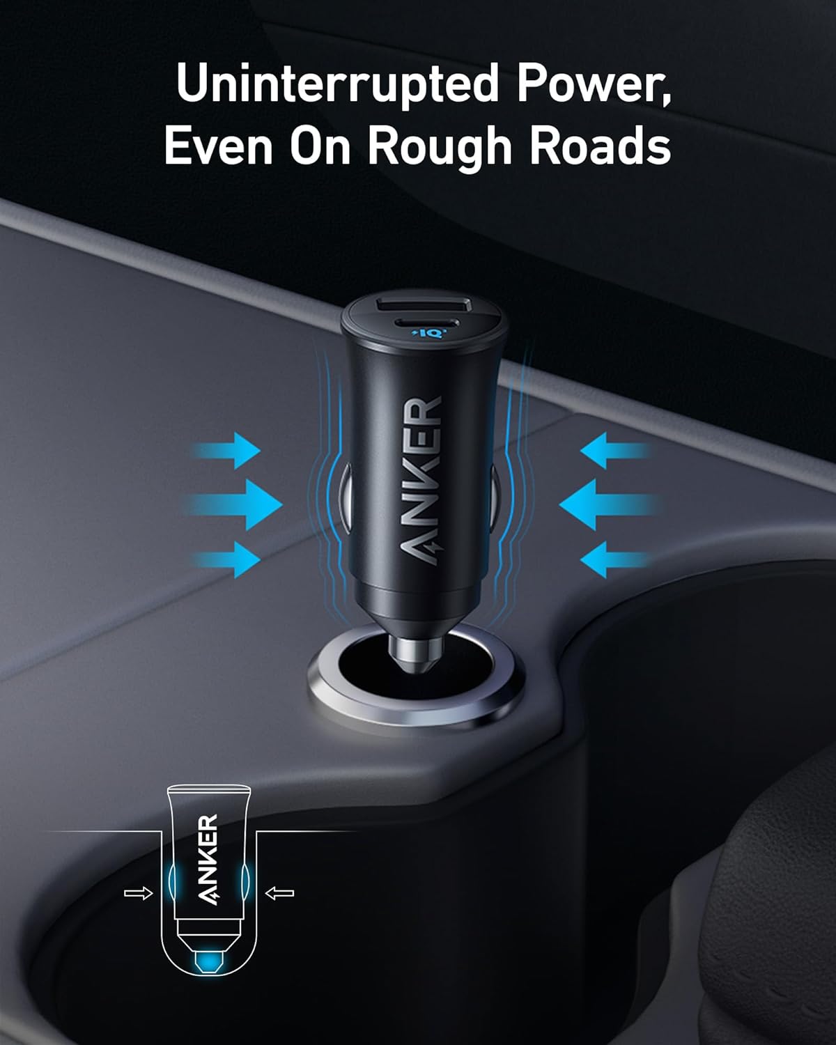 Anker USB-C Car Charger 30W 2-Port Type-C Car Adapter