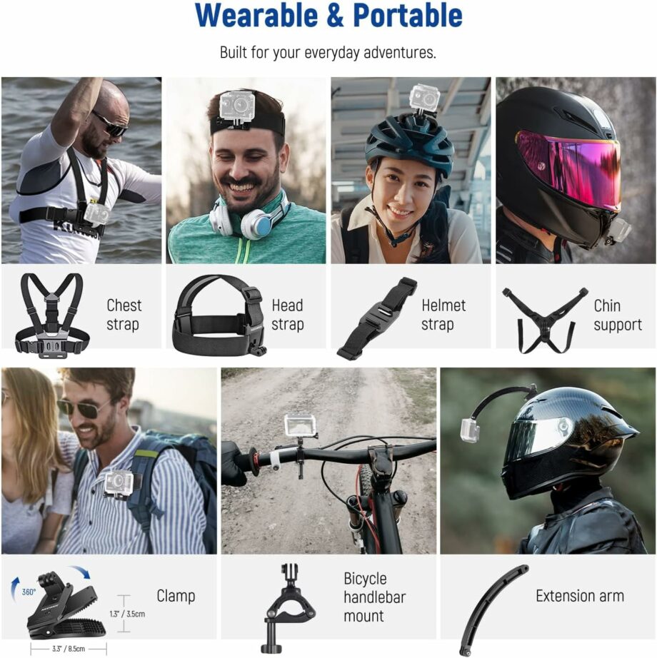 Neewer Pro 61 in 1 Accessory Kit for GoPro DJI Insta360 Neewer Pro 61 in 1 Accessory Kit for GoPro DJI Insta360