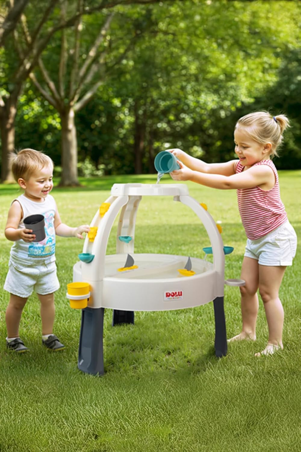 Dolu طاولة الرمل والماء للأطفال – Fun Fountain التعليمية