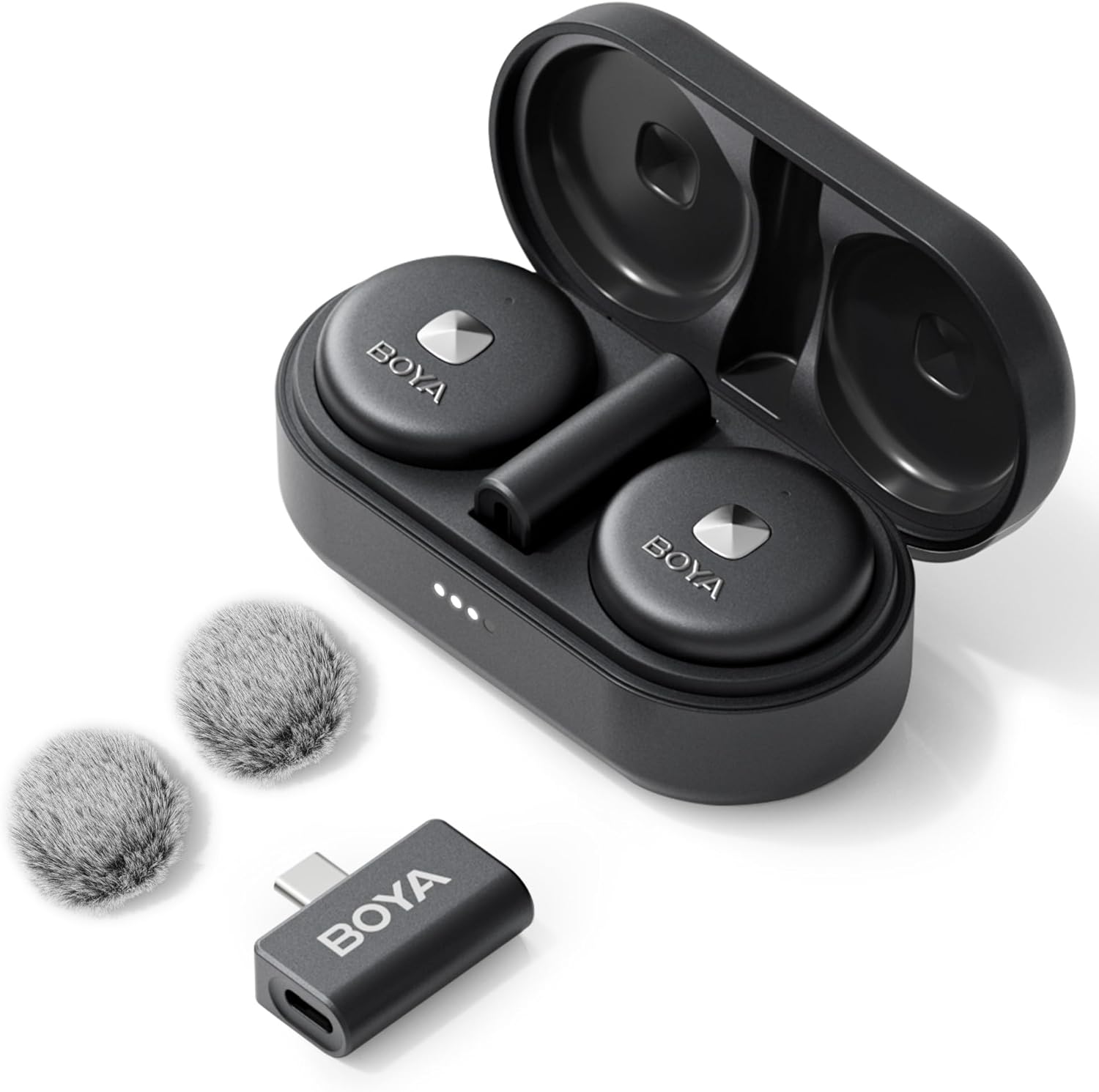 BOYA Wireless Lavalier Microphone for USB C Android Smartphone Clip on Microphone for Type C BOYA Wireless Lavalier Microphone for USB C Android Smartphone Clip on Microphone for Type C