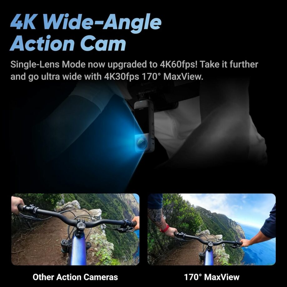 Insta360 X4 Waterproof 8K 360 Action Camera and 4K Wide-Angle Video Insta360 X4 Waterproof 8K 360 Action Camera and 4K Wide-Angle Video