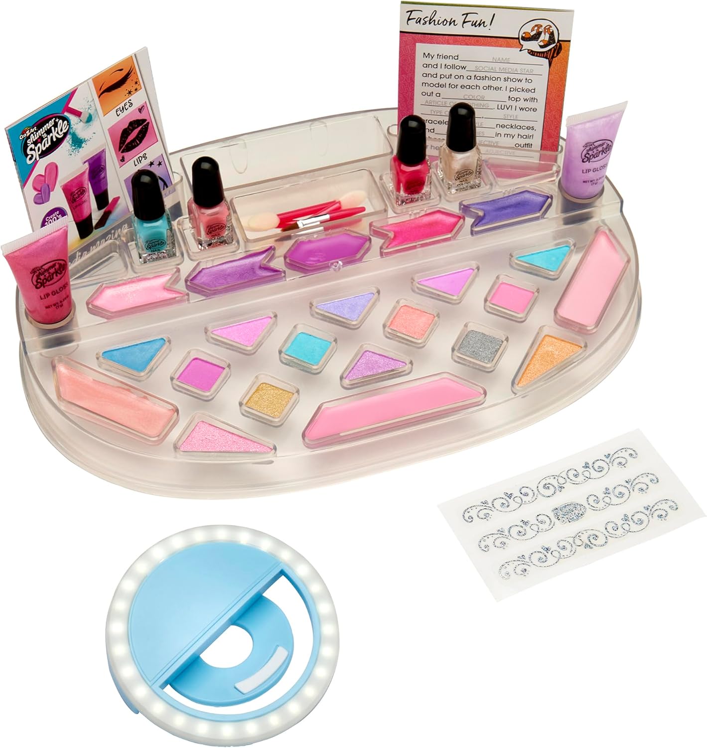 مجموعة أدوات تجميل شيمر آند سباركل لايت أب | مجموعة أدوات مكياج ممتعة 
