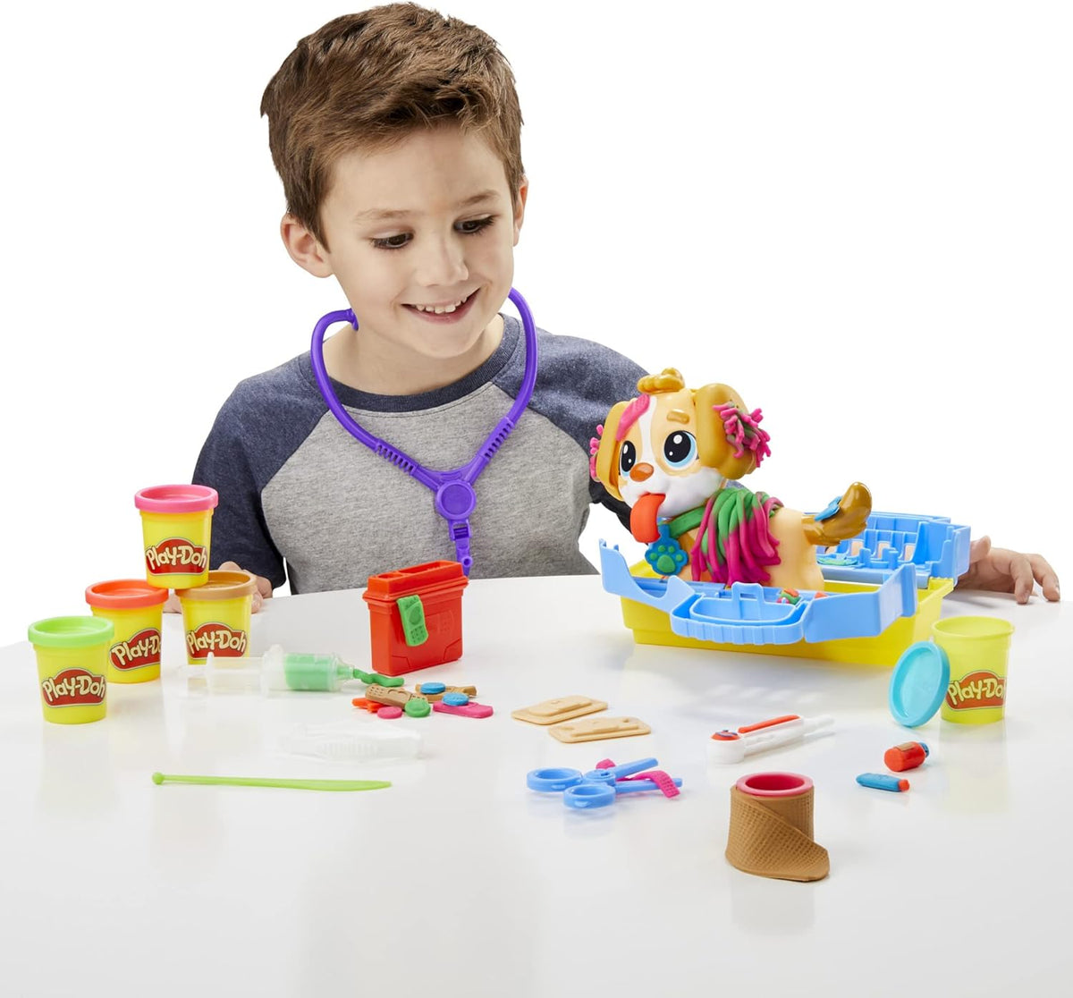 Hasbro Play-Doh Care 'n Carry Vet Set - Fun Pet Play for Kids Hasbro Play-Doh Care 'n Carry Vet Set - Fun Pet Play for Kids