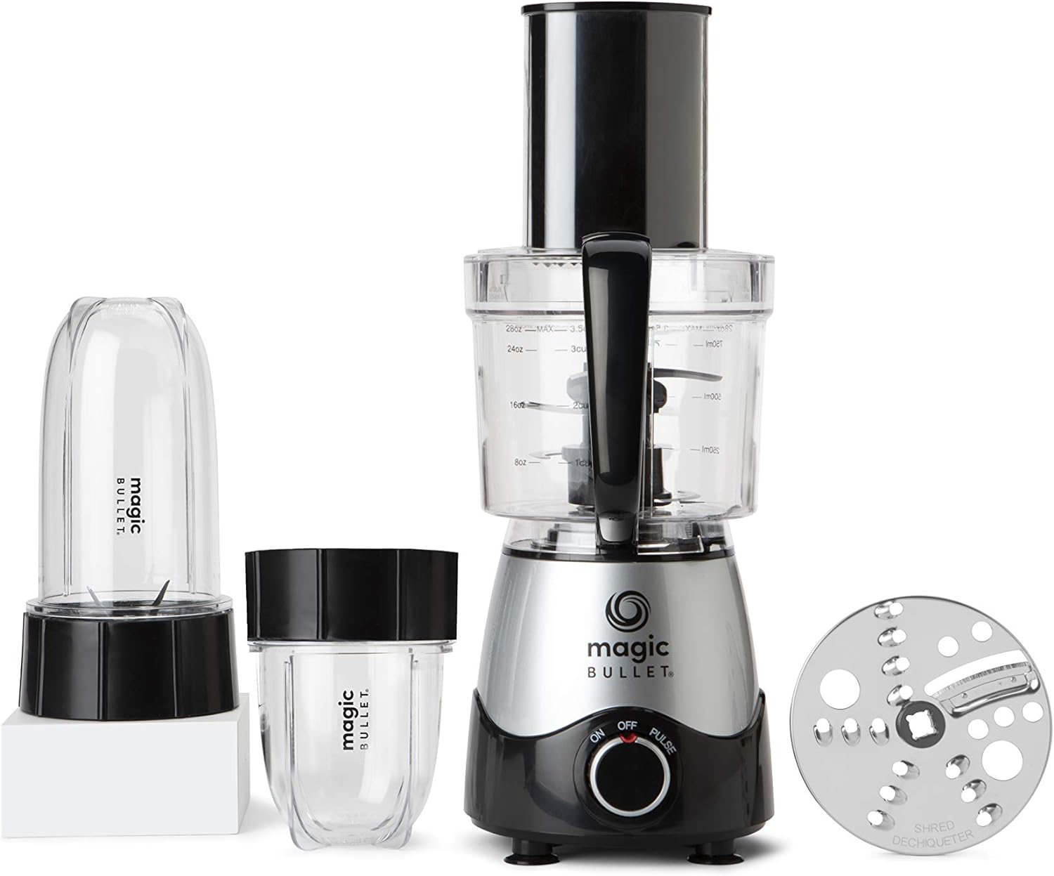 Magic Bullet 400W Mixer System with Nutrient Extractor 10 Pcs - Silver