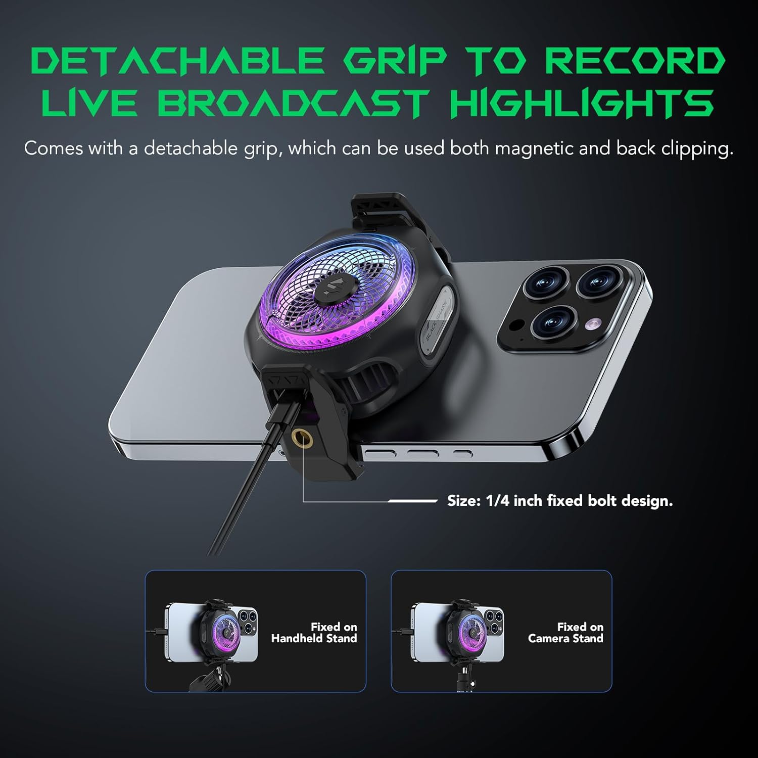 Black Shark MagCooler 4 Pro - 27W Magnetic Cooling Fan Black Shark MagCooler 4 Pro - 27W Magnetic Cooling Fan