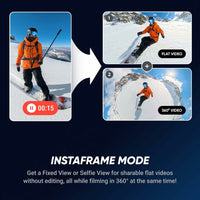 كاميرا Insta360 X5 ضد الماء | فيديو 8K و185 دقيقة بطارية