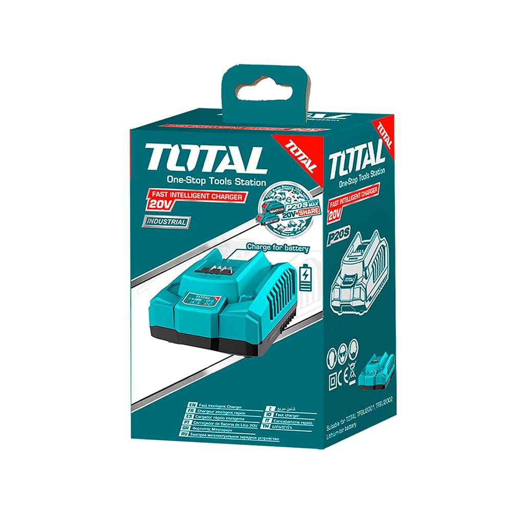 TOTAL Fast Intelligent Charger 20V 4A - For P20S Tools TOTAL Fast Intelligent Charger 20V 4A - For P20S Tools