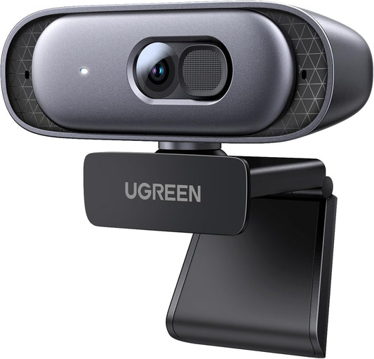 UGREEN 2K Webcam with Dual Mic & Autofocus for PC
