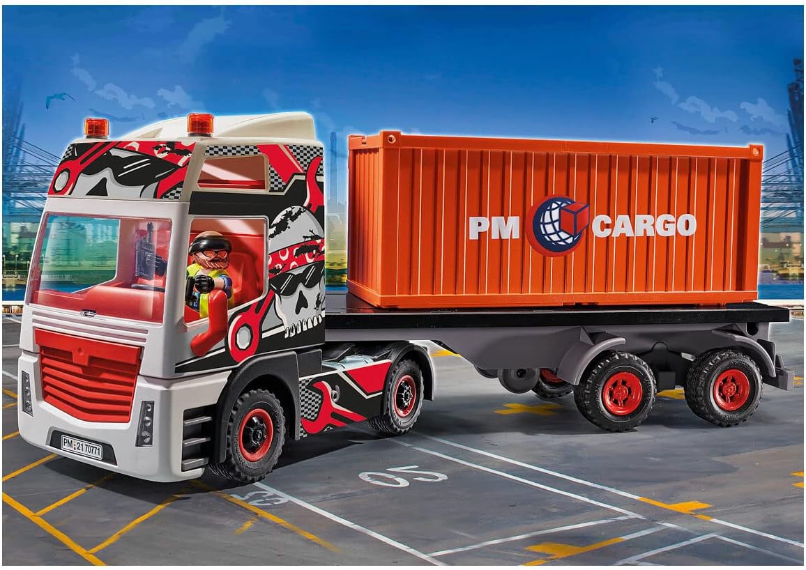 Playmobil Truck with Cargo Container - Educational Toy Playmobil Truck with Cargo Container - Educational Toy