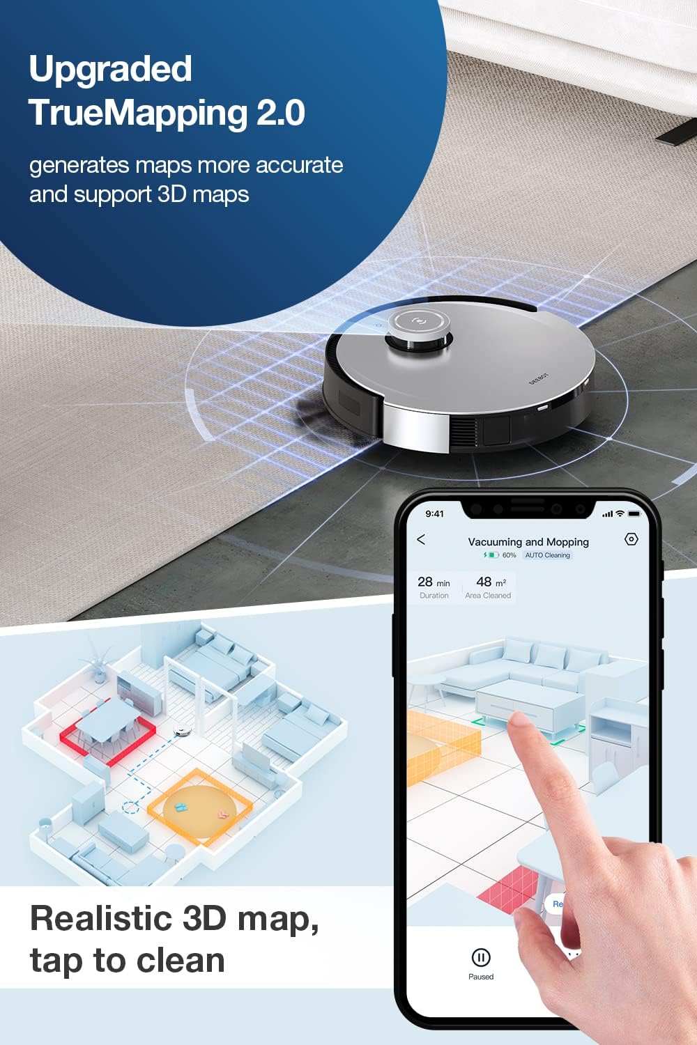 ECOVACS DEEBOT X1 Omni Robot Vacuum - Black