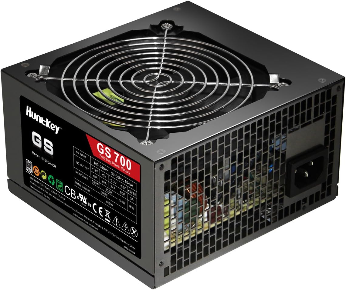 Huntkey GS-700 Power Supply 700W +12V Single-Rail - Black