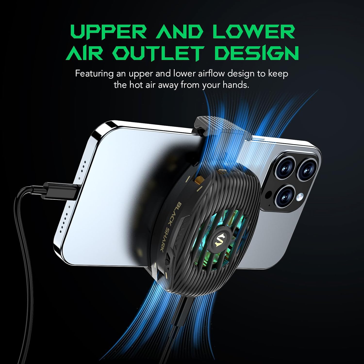 Black Shark FunCooler 4 - Gaming Phone Cooler with RGB Black Shark FunCooler 4 - Gaming Phone Cooler with RGB