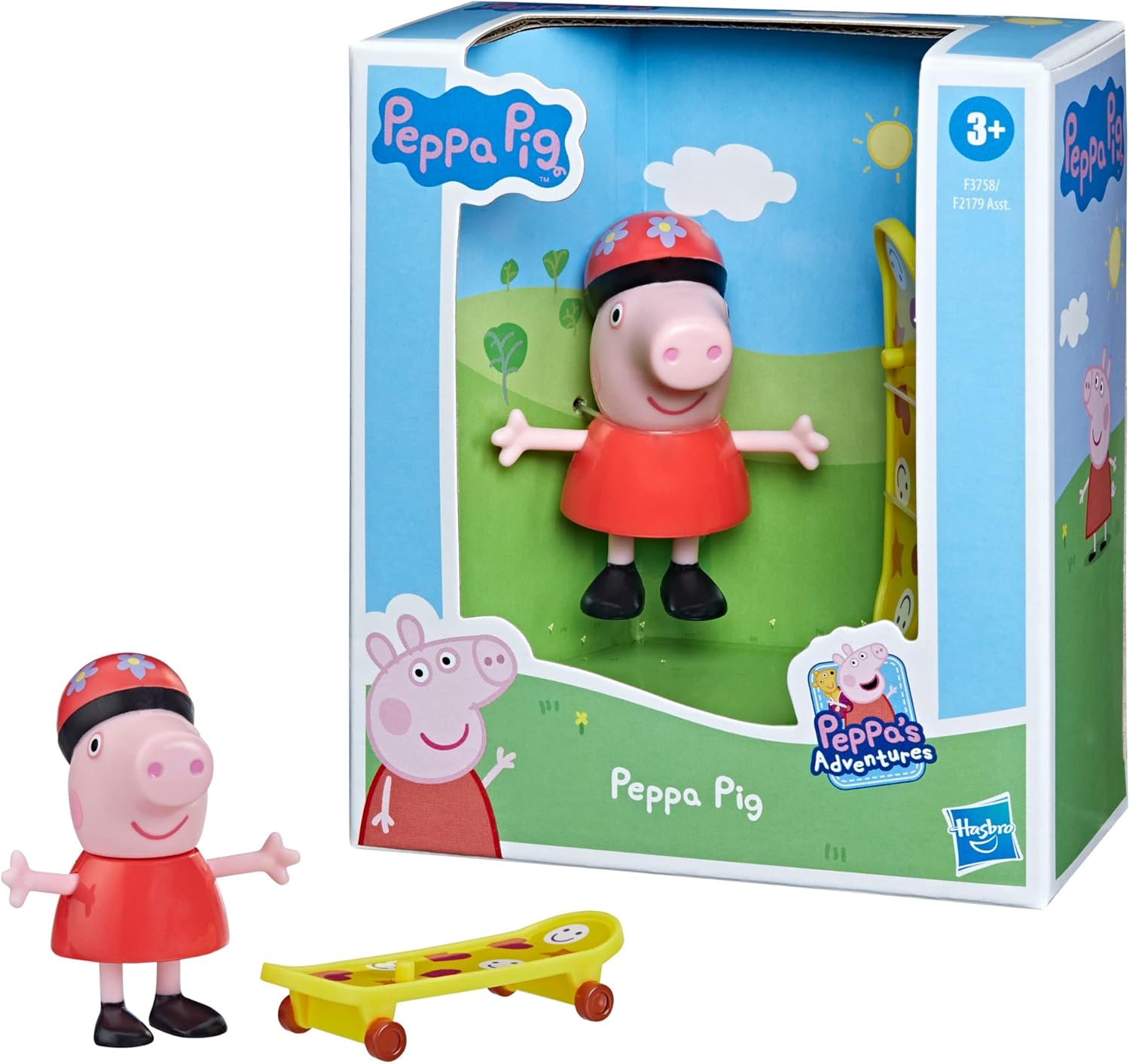 Hasbro Peppa Pig Friend Figures Peppa And Skateboard