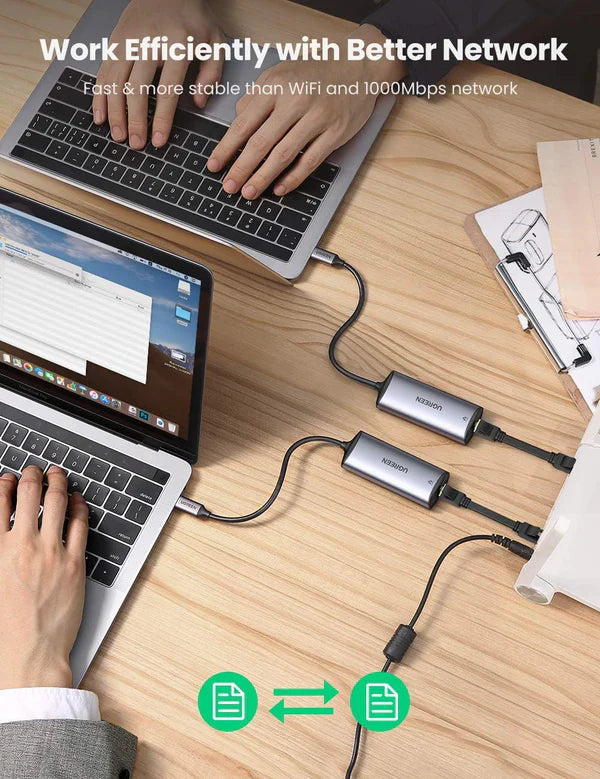 محول UGREEN CM275 USB-C إلى إيثرنت بسرعة 2.5 جيجابت