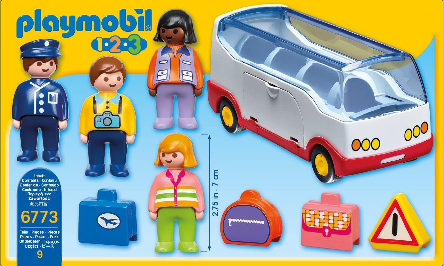 Playmobil 1.2.3 Flughafen-Shuttle Bus - A Safe and Fun Toy for Toddlers