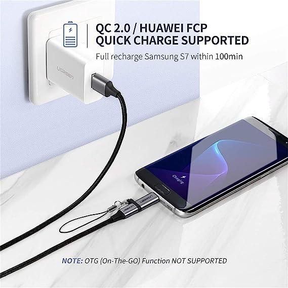 محول يوجرين USB-C إلى Micro USB (رمادي) - تحويل عالي السرعة محول يوجرين USB-C إلى Micro USB (رمادي) - تحويل عالي السرعة