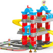 DOLU 3-Level Car Garage Playset with Lift & 2 Diecast Cars