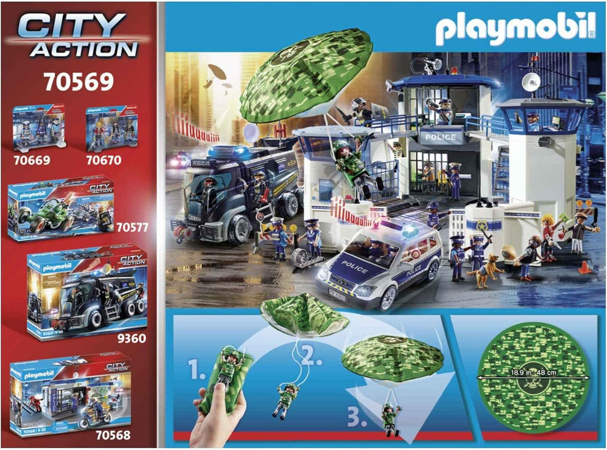 Playmobil Police Parachute Search - Kids Toy Playmobil Police Parachute Search - Kids Toy