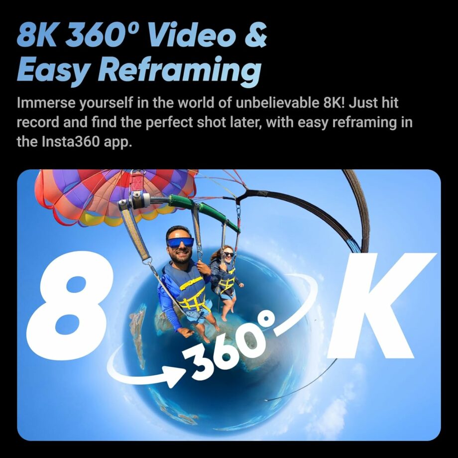 Insta360 X4 Waterproof 8K 360 Action Camera and 4K Wide-Angle Video Insta360 X4 Waterproof 8K 360 Action Camera and 4K Wide-Angle Video