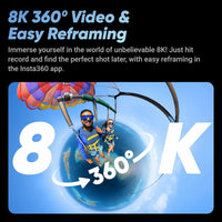 Insta360 X4 Waterproof 8K 360 Action Camera and 4K Wide-Angle Video