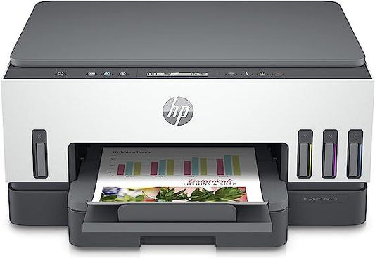 طابعة HP Smart Tank 720 اللاسلكية للطباعة والمسح الضوئي والنسخ (6UU46A) 