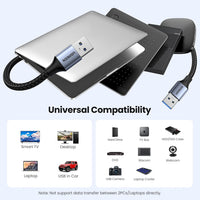 UGREEN USB 3.0 A to A Cable 2M – High-Speed 5Gbps Braided