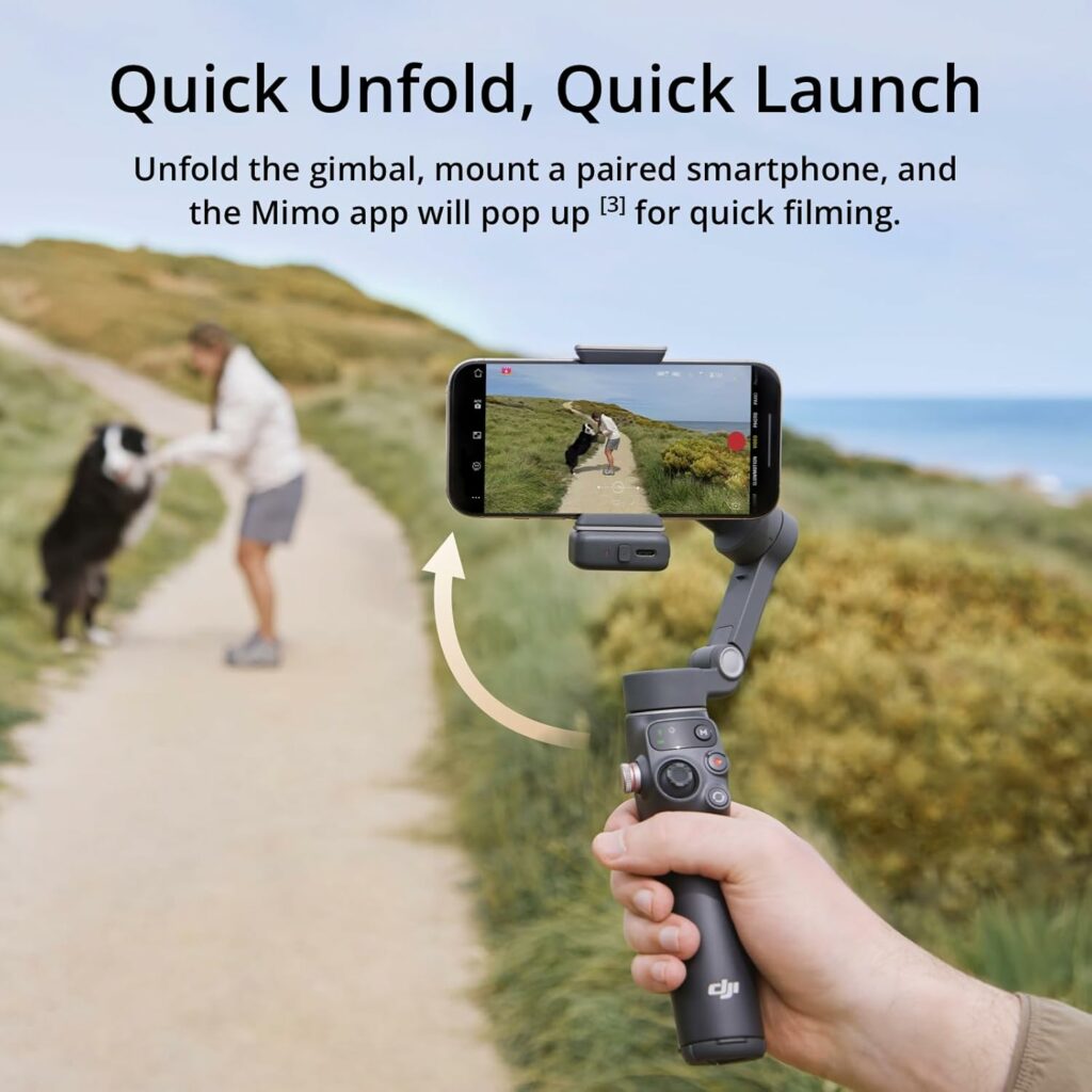 DJI Osmo Mobile 7P Gimbal with Tracking, Light & Mic Support