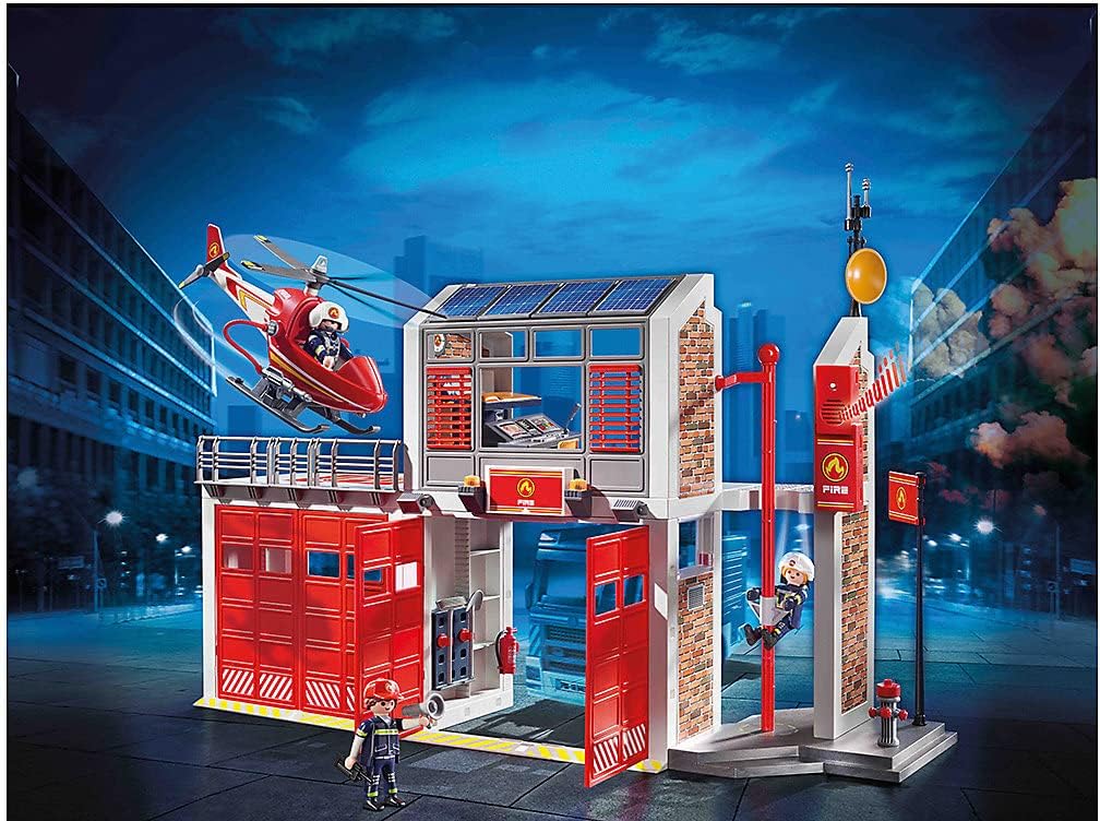 Playmobil Fire Station - Firefighting Playset for Kids