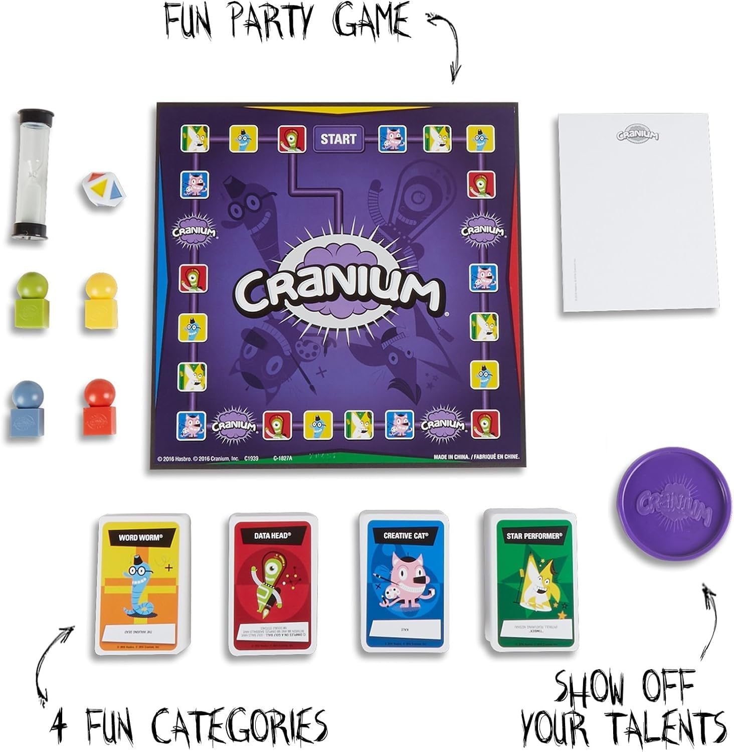 Hasbro Cranium Game – The Ultimate Family Party Game