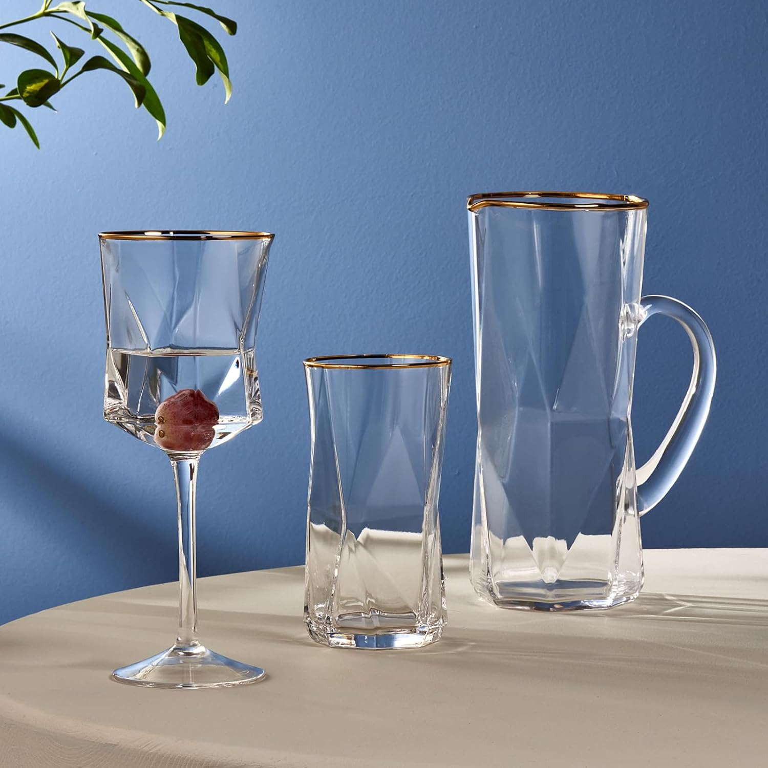 KARACA PARLA 25-Piece Gold Glass Set for 12 – Elegant Touch KARACA PARLA 25-Piece Gold Glass Set for 12 – Elegant Touch
