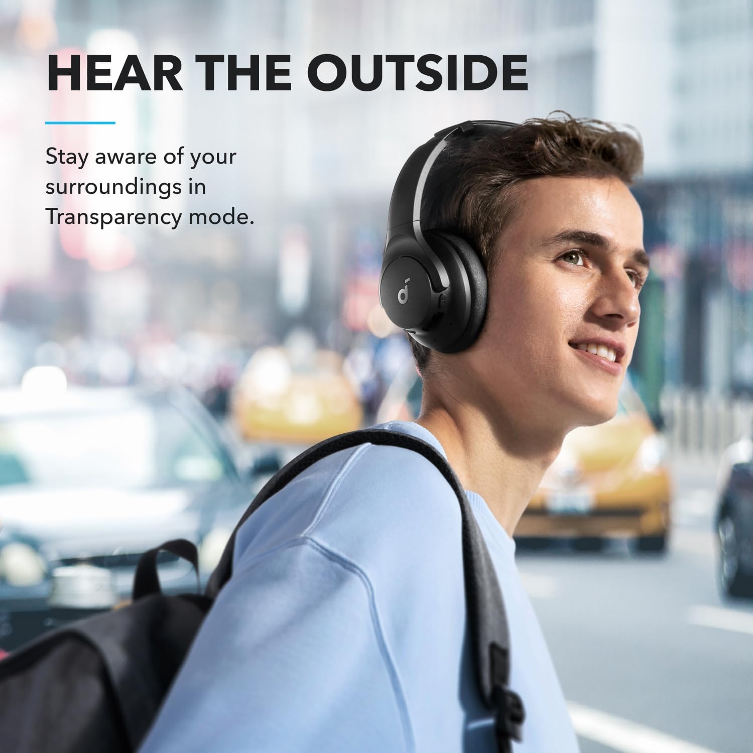 Anker Soundcore Q20i Hybrid Active Noise Cancelling Headphones Wireless Over-Ear Bluetooth