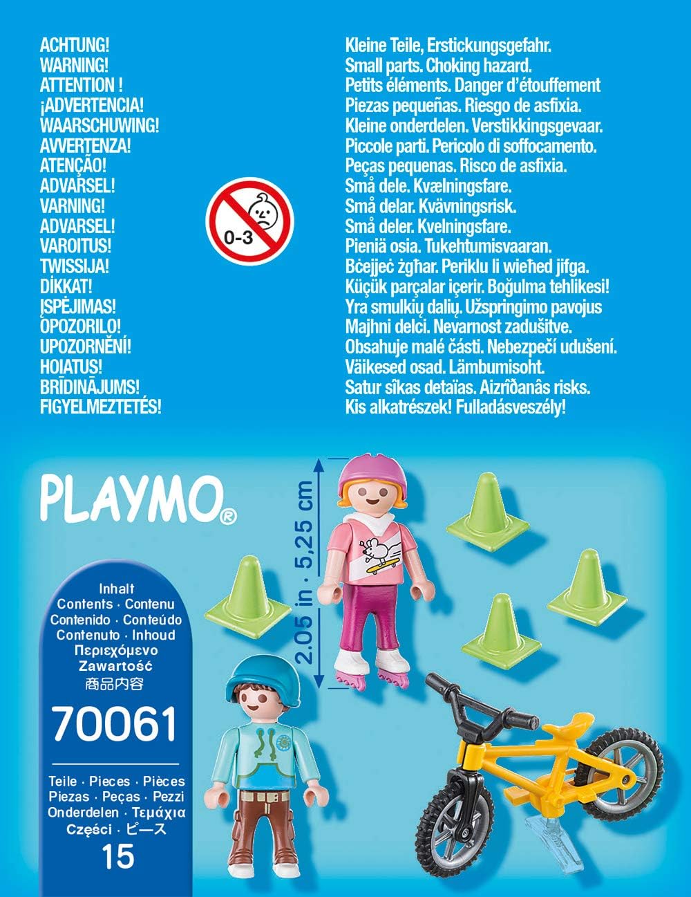 Playmobil Kids with Bike and Skates - Fun for Kids 4+