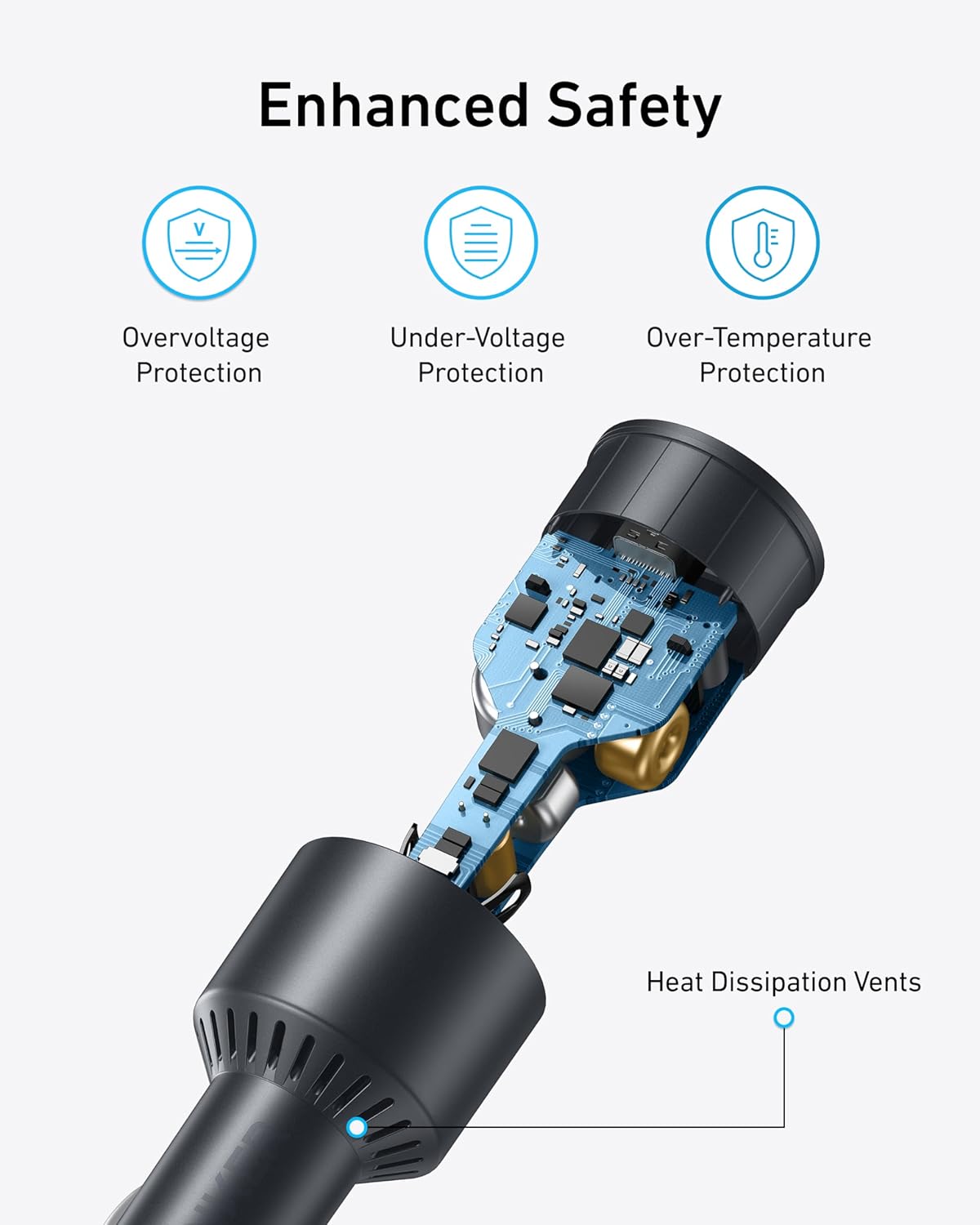 Anker 167.5W 3-Port USB-C Car Charger – 100W + 45W + 22.5W
