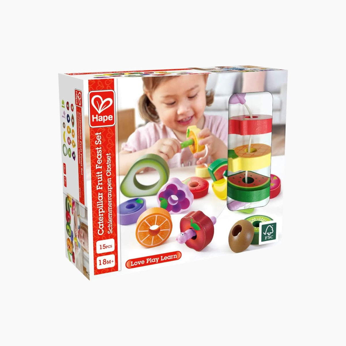 Hape Caterpillar Fruit Feast Playset
