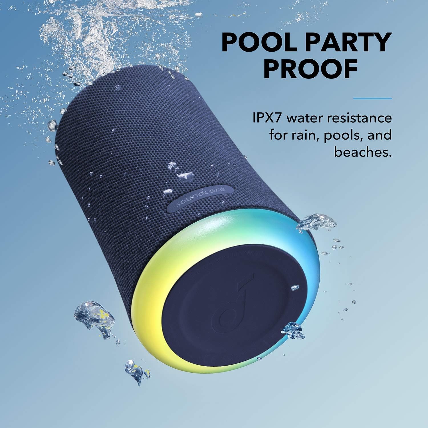 Anker Soundcore Flare Mini Bluetooth Speaker IPX7 Waterproof for Outdoor Parties