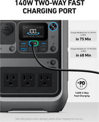 Anker SOLIX C300 Portable Power Station 288Wh 300W – Camping Solar Generator