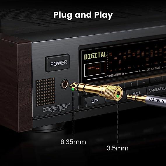 محول يوجرين من 6.5 ملم ذكر إلى 3.5 ملم أنثى