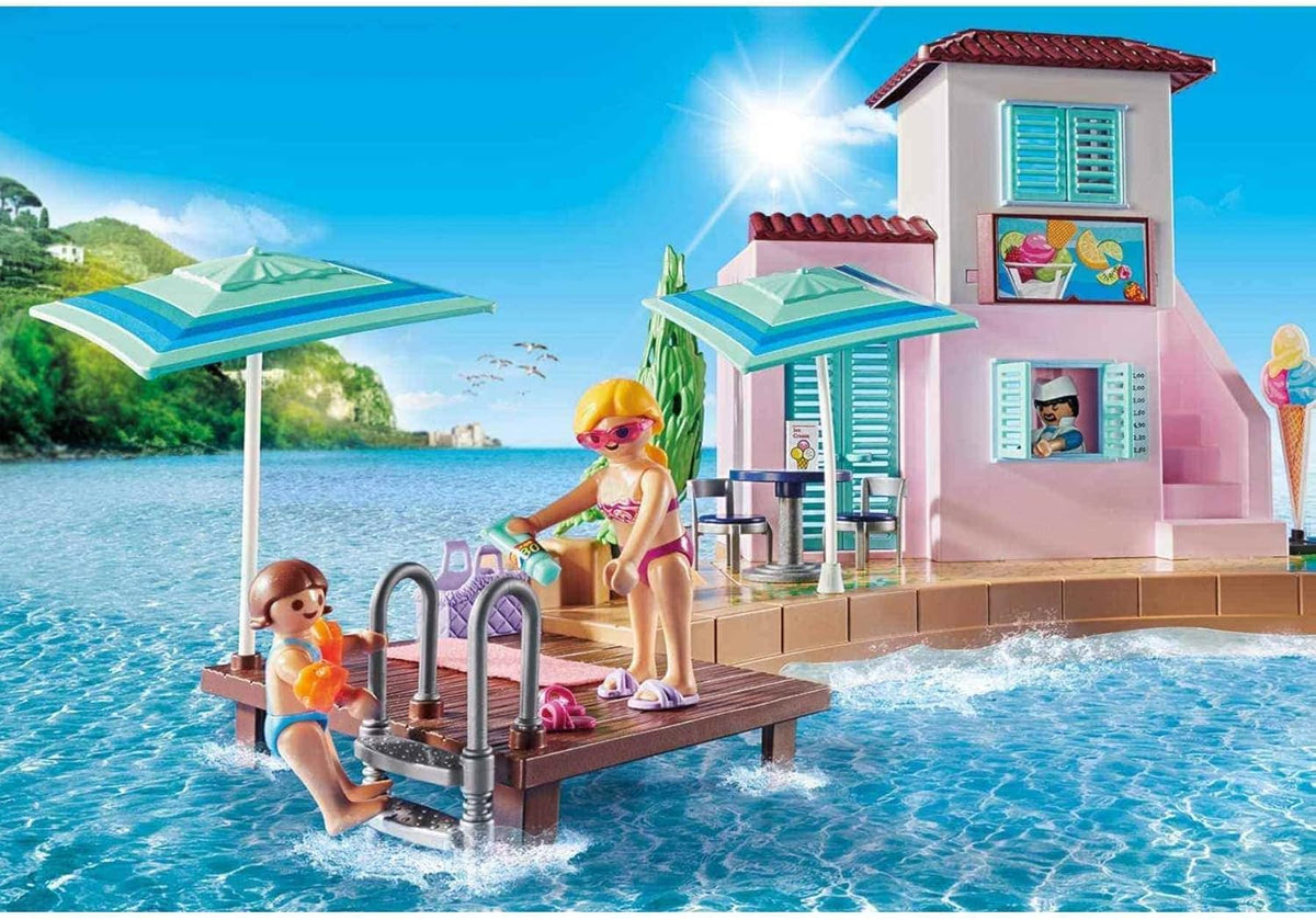 Playmobil Waterfront Ice Cream Shop – Fun for Kids Ages 4+ Playmobil Waterfront Ice Cream Shop – Fun for Kids Ages 4+