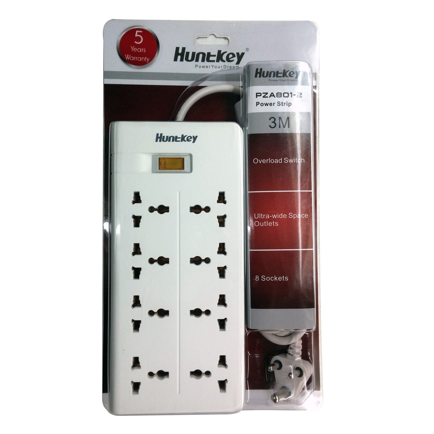 Huntkey Power Strip with 8 Outlets Reliable and Safe Huntkey Power Strip with 8 Outlets Reliable and Safe