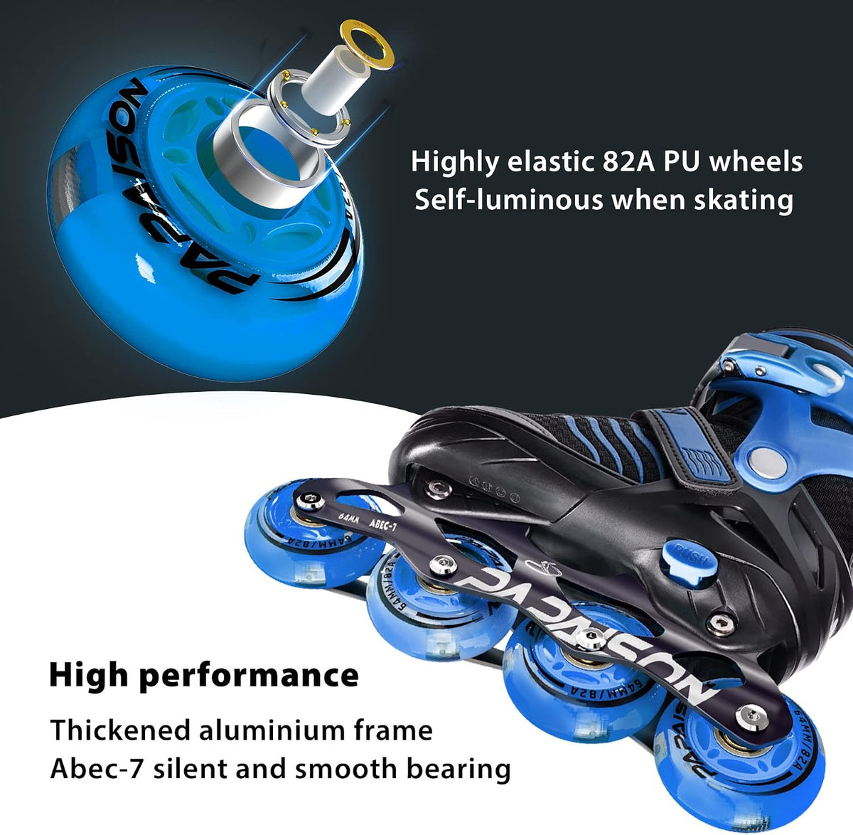 Papaison Light-Up Roller Skates – Model 308