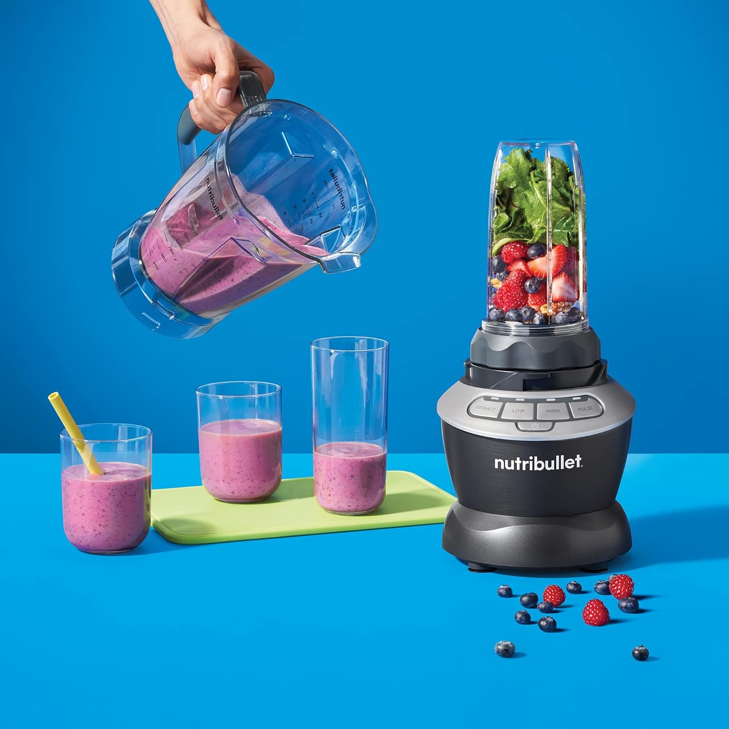 Nutribullet Combo 1000W / Multi-Function High-Speed Blender / Mixer System  - Dark Grey