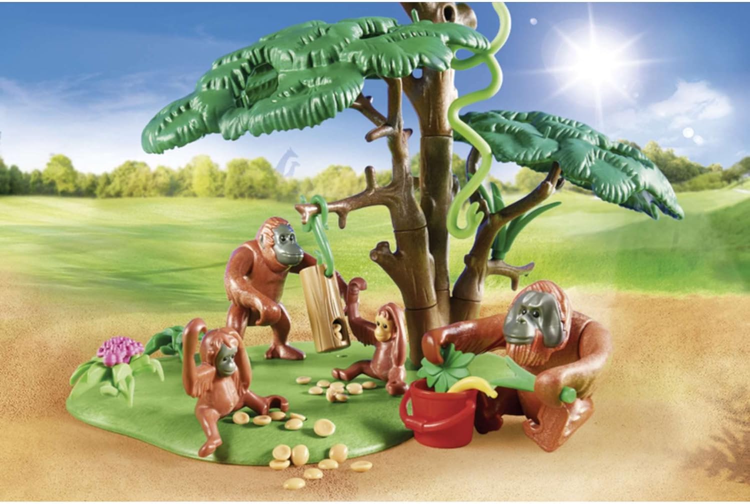 Playmobil Family Fun Orangutans with Tree – Fun for Kids 4+