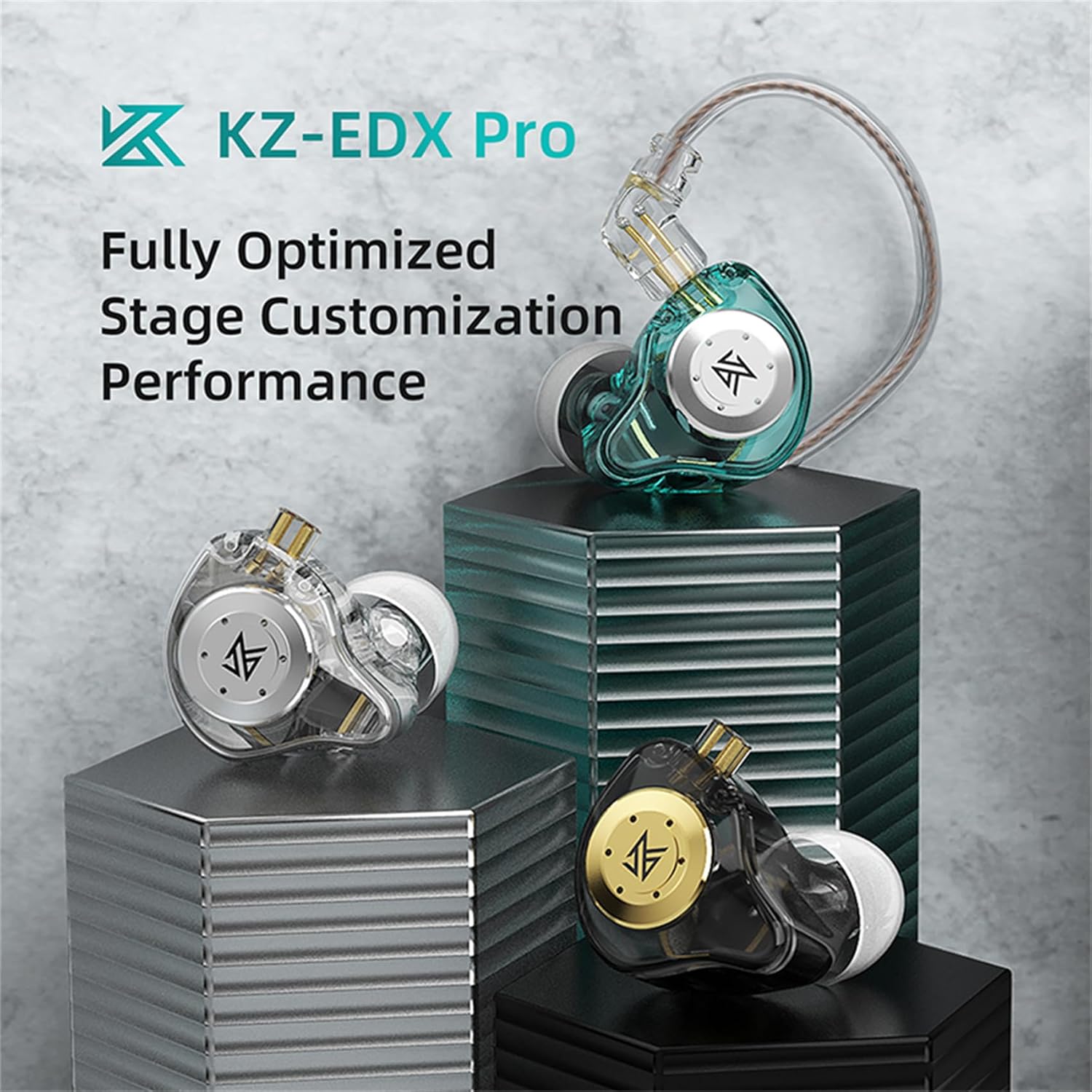 KZ EDX PRO Wired IEM Earbuds - HiFi Sound With Mic