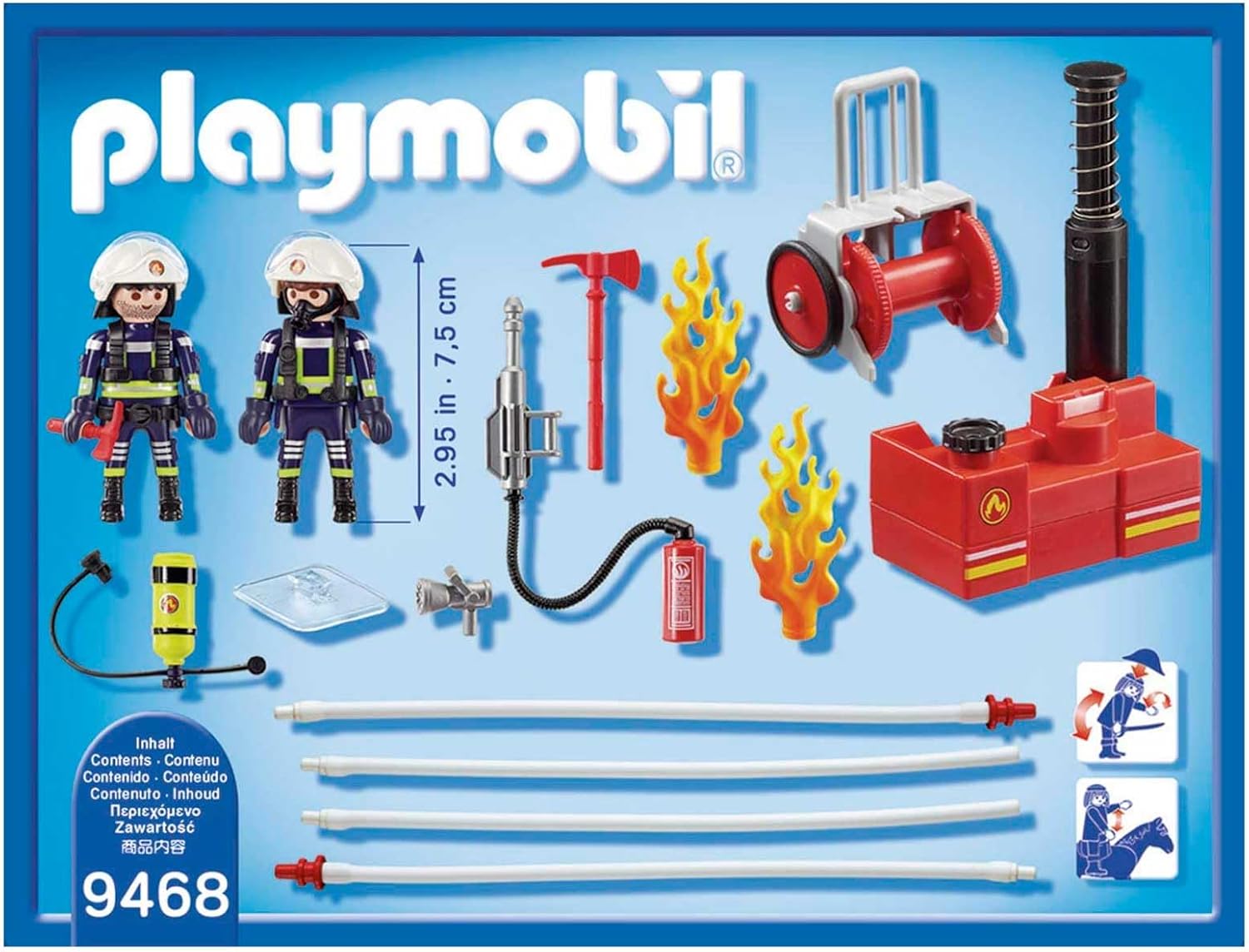 Playmobil Firefighters with Water Pump