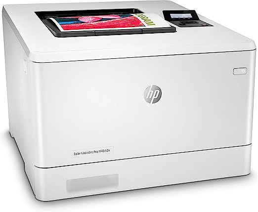 HP Color LaserJet Pro M454dn Printer, Double-Sided Printing & Built-in Ethernet (W1Y44A) White