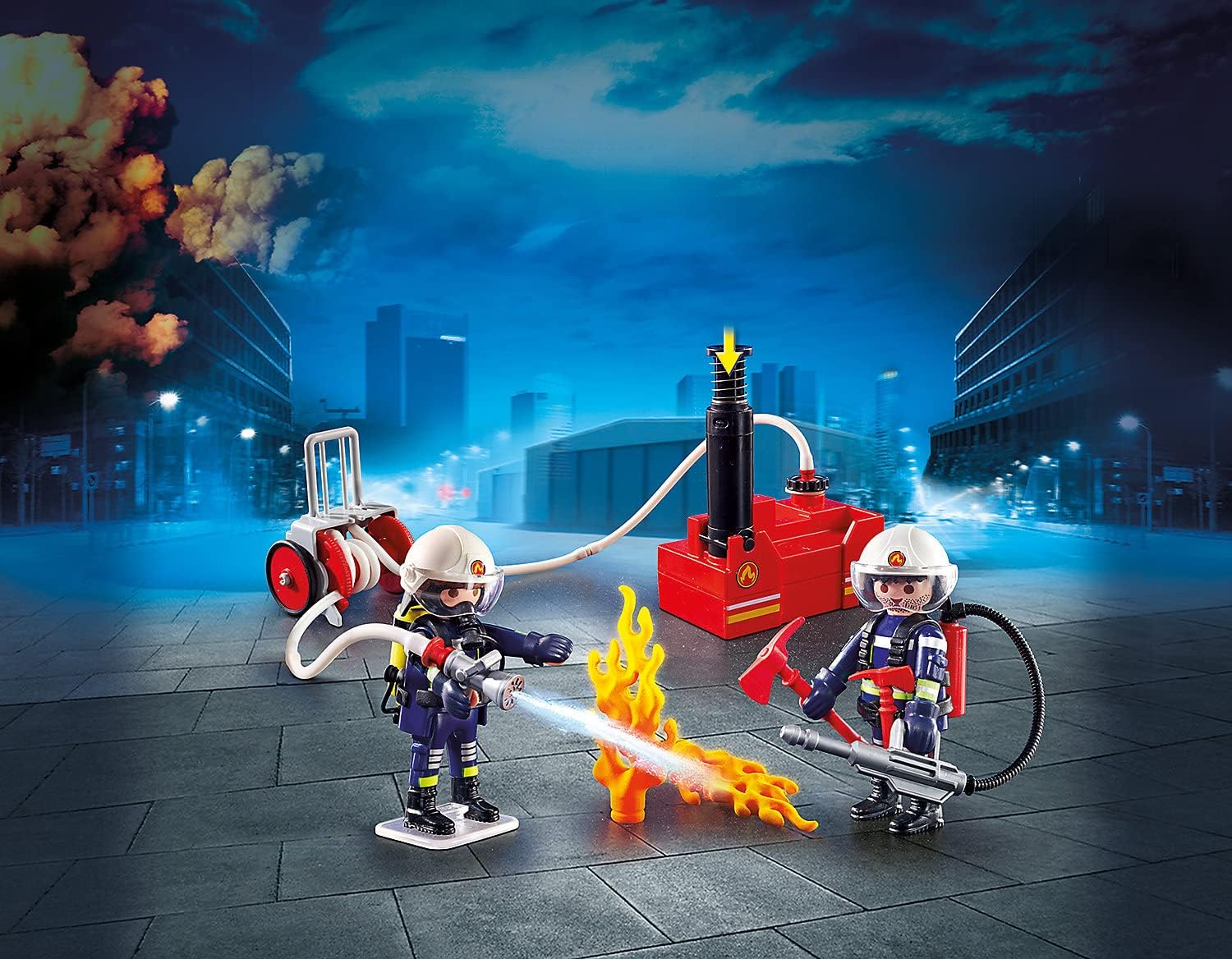 Playmobil Fire Truck with LKW - Firefighter Toy